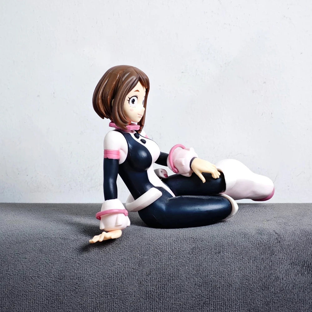 My Hero Academia Figures – 10 cm Toga Himiko & Uraraka Ochako PVC Anime Collectible Sitting Statue Models
