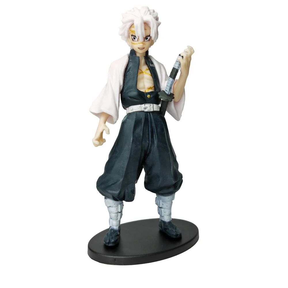 Demon Slayer Anime Figures – 14 cm Tanjiro, Nezuko, Zenitsu & Inosuke PVC Collectible Statues