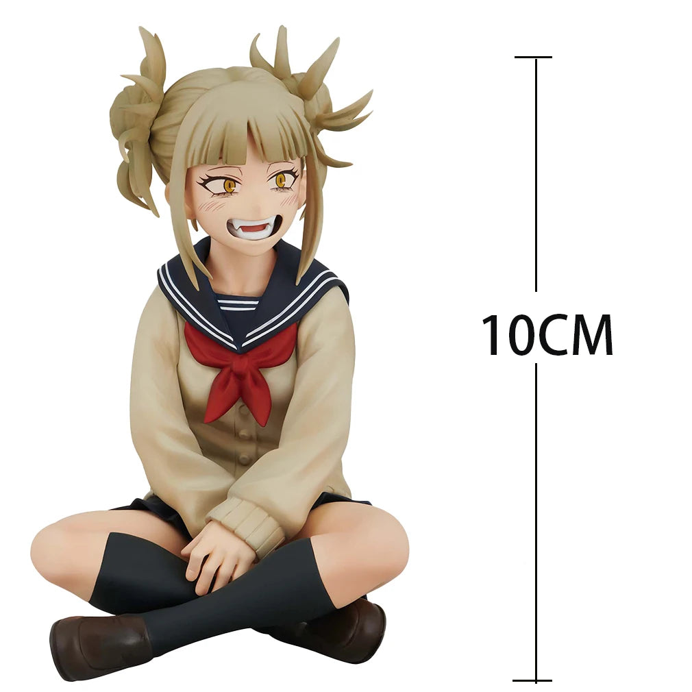 My Hero Academia Figures – 10 cm Toga Himiko & Uraraka Ochako PVC Anime Collectible Sitting Statue Models
