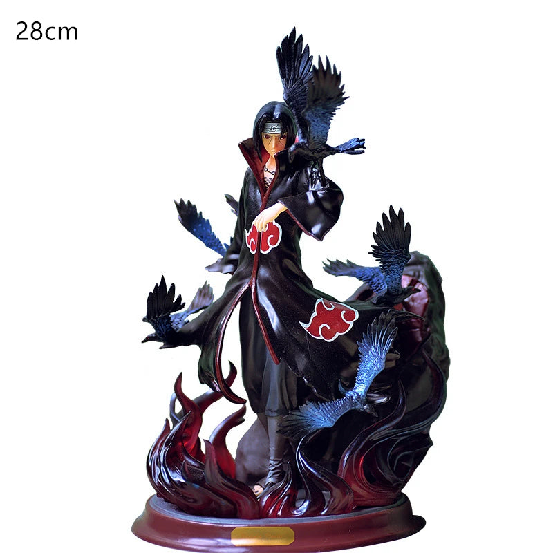 Naruto Itachi Uchiha Crow Hall Figure – GK PVC Anime Collectible Statue Model Ornament