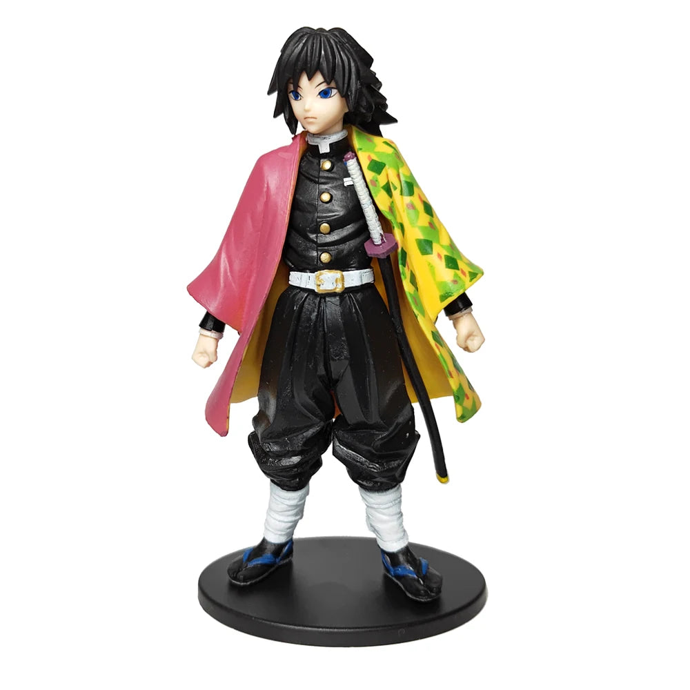 Demon Slayer Anime Figures – 14 cm Tanjiro, Nezuko, Zenitsu & Inosuke PVC Collectible Statues
